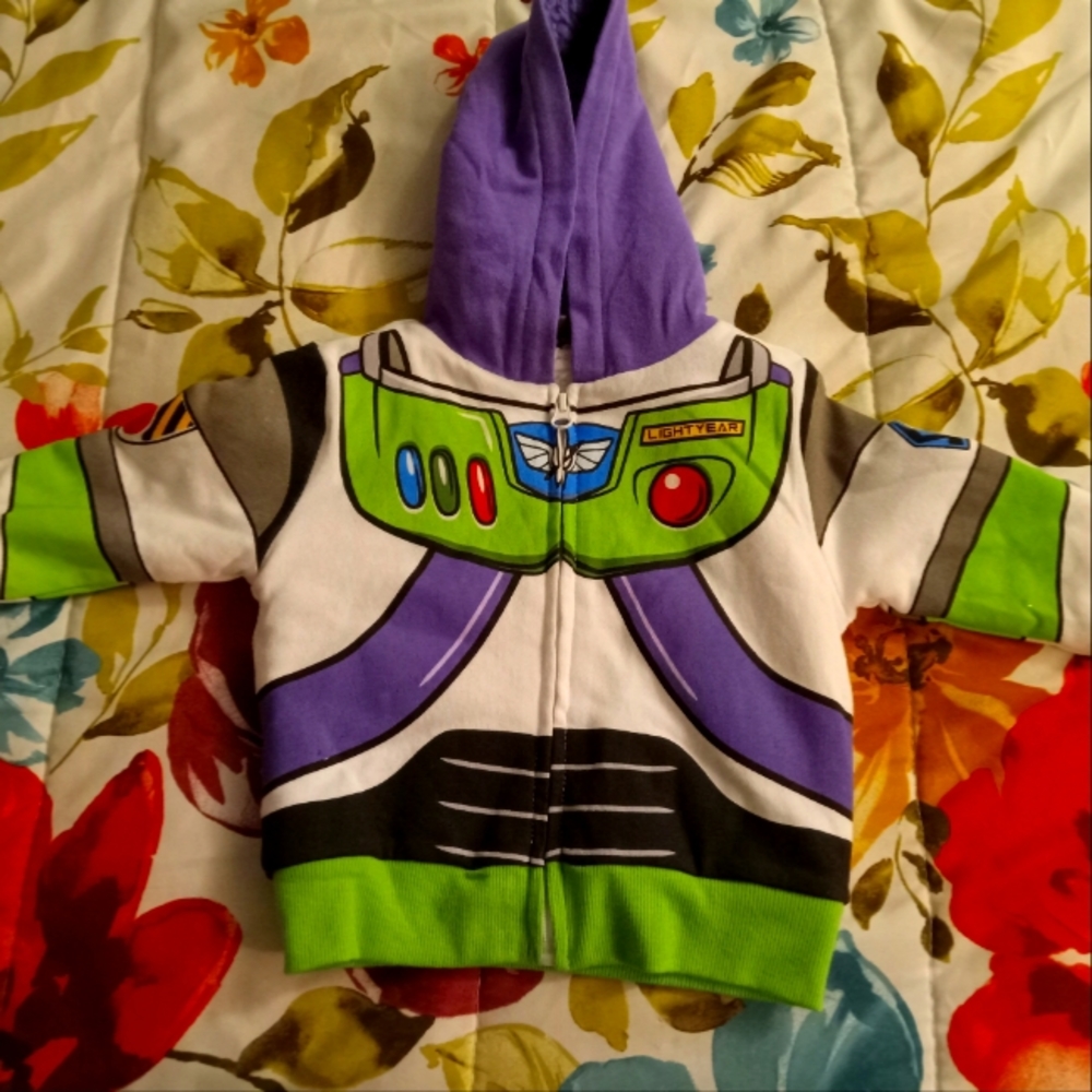 Buzz Lightyear 12M Zip Up Hood Jacket New With Tags!